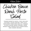 Chicken Bacon Ranch Pasta Salad