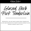 Glazed Herb Pork Tenderloin with Crostini