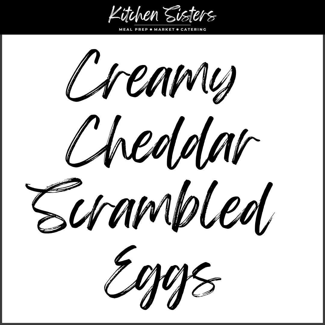Creamy Cheddar Scrambled Eggs