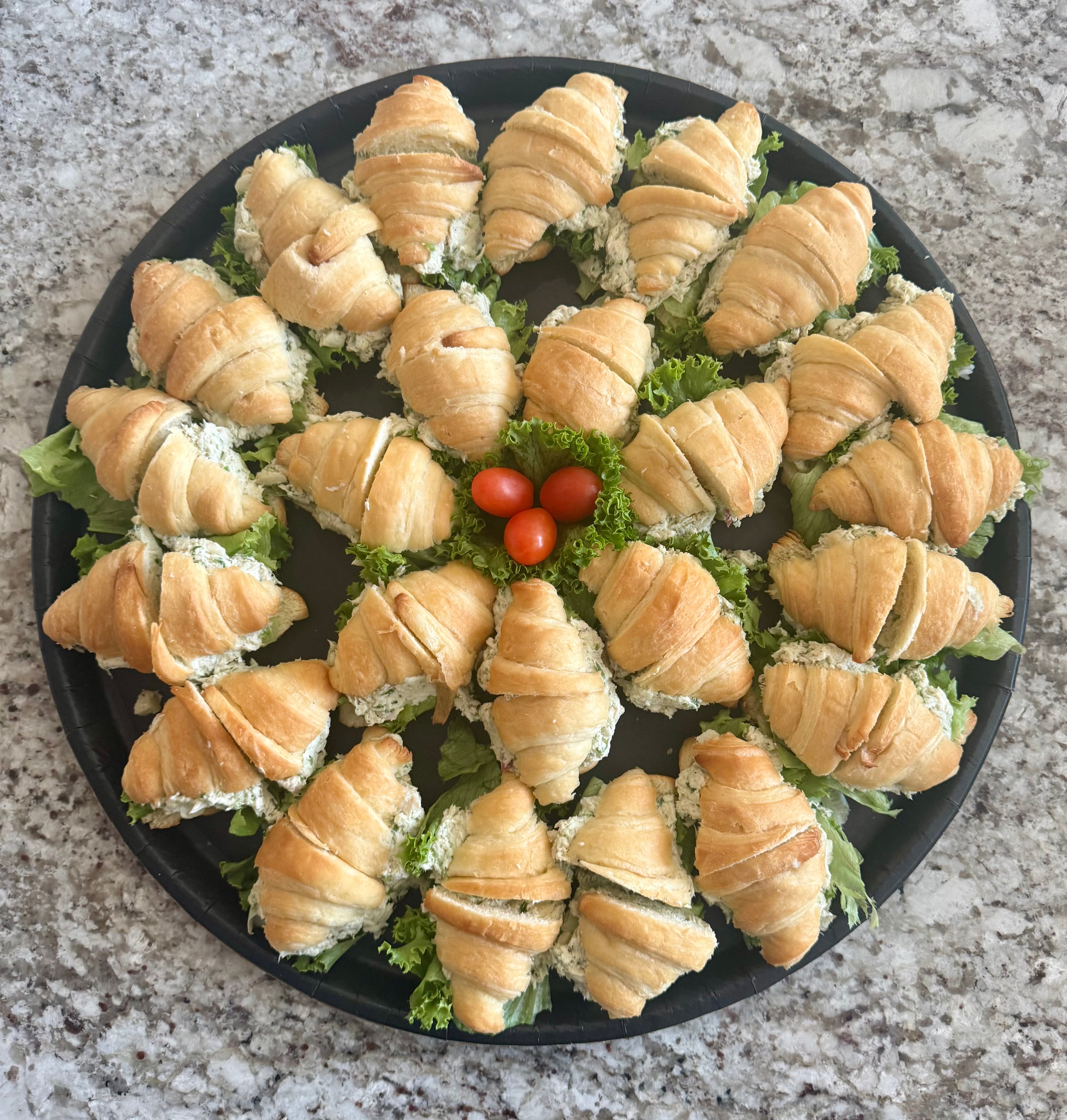 Mini Cecile's Chicken Salad Croissants