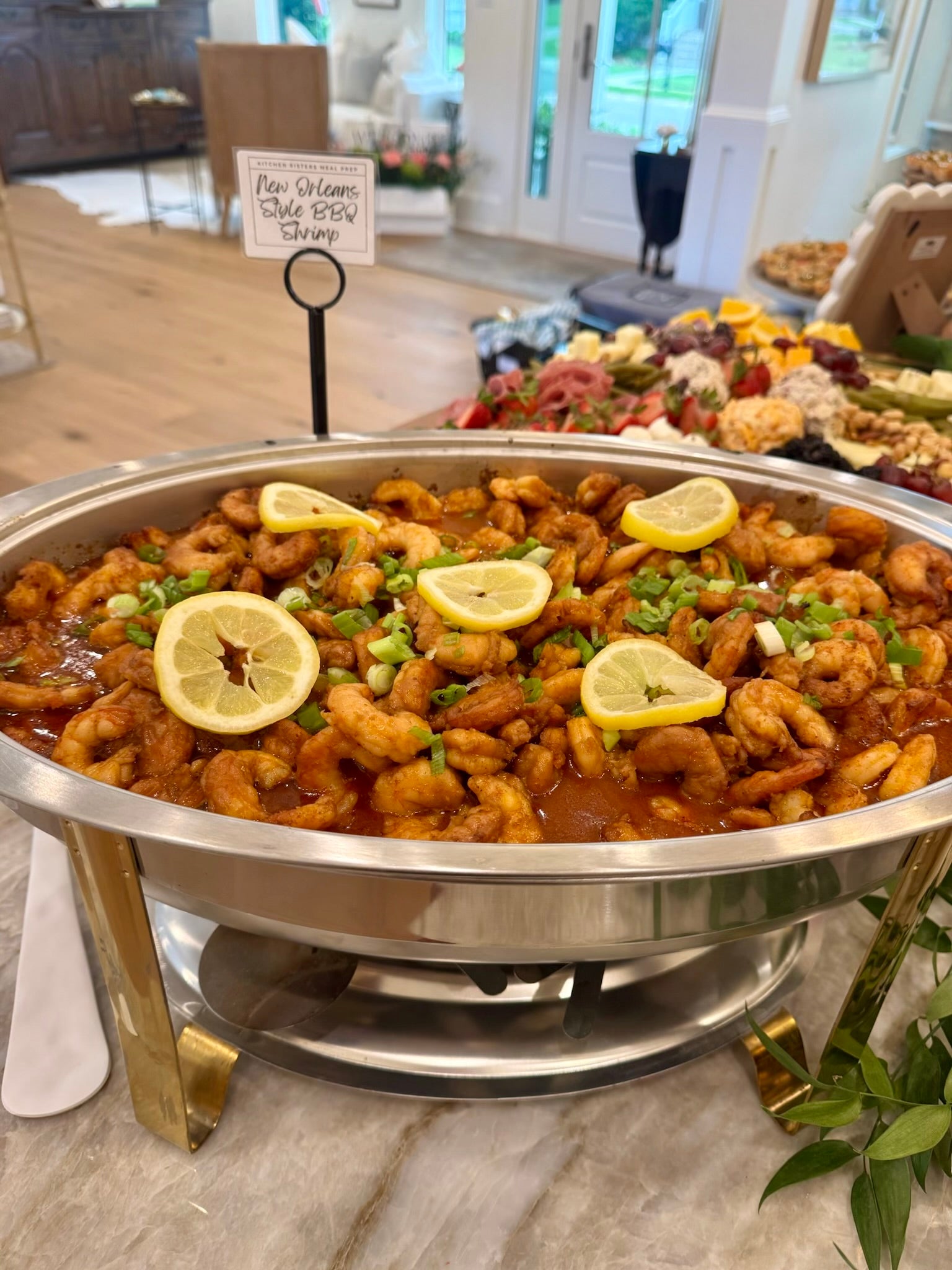 BBQ Shrimp & Grits - Catering Style