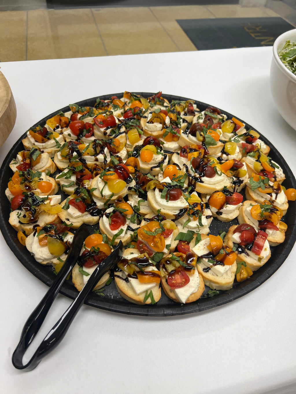 Tomato Basil Bruschetta Crostinis
