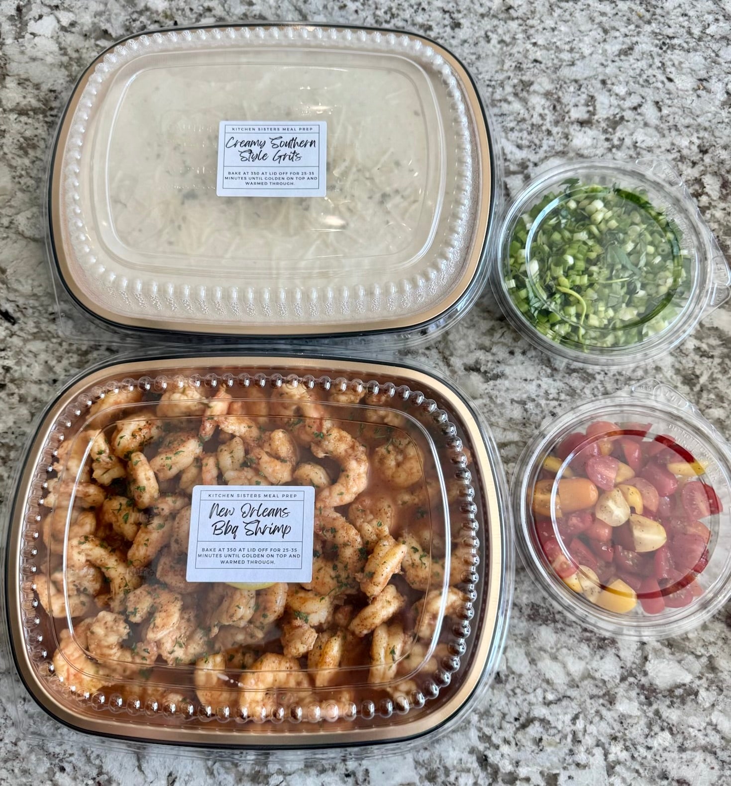 BBQ Shrimp & Grits - Catering Style