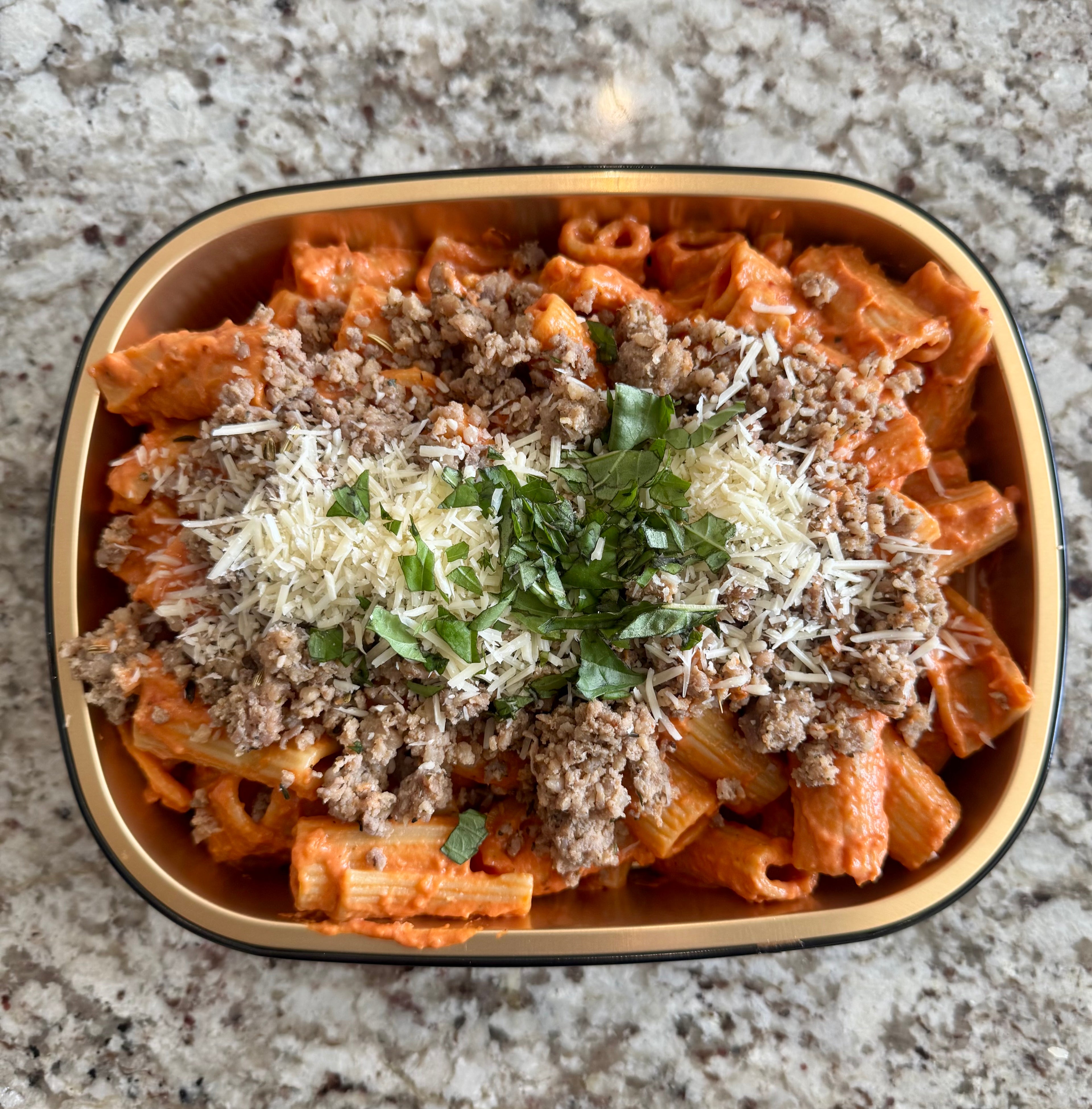 Spicy Vodka Rigatoni - Catering Style