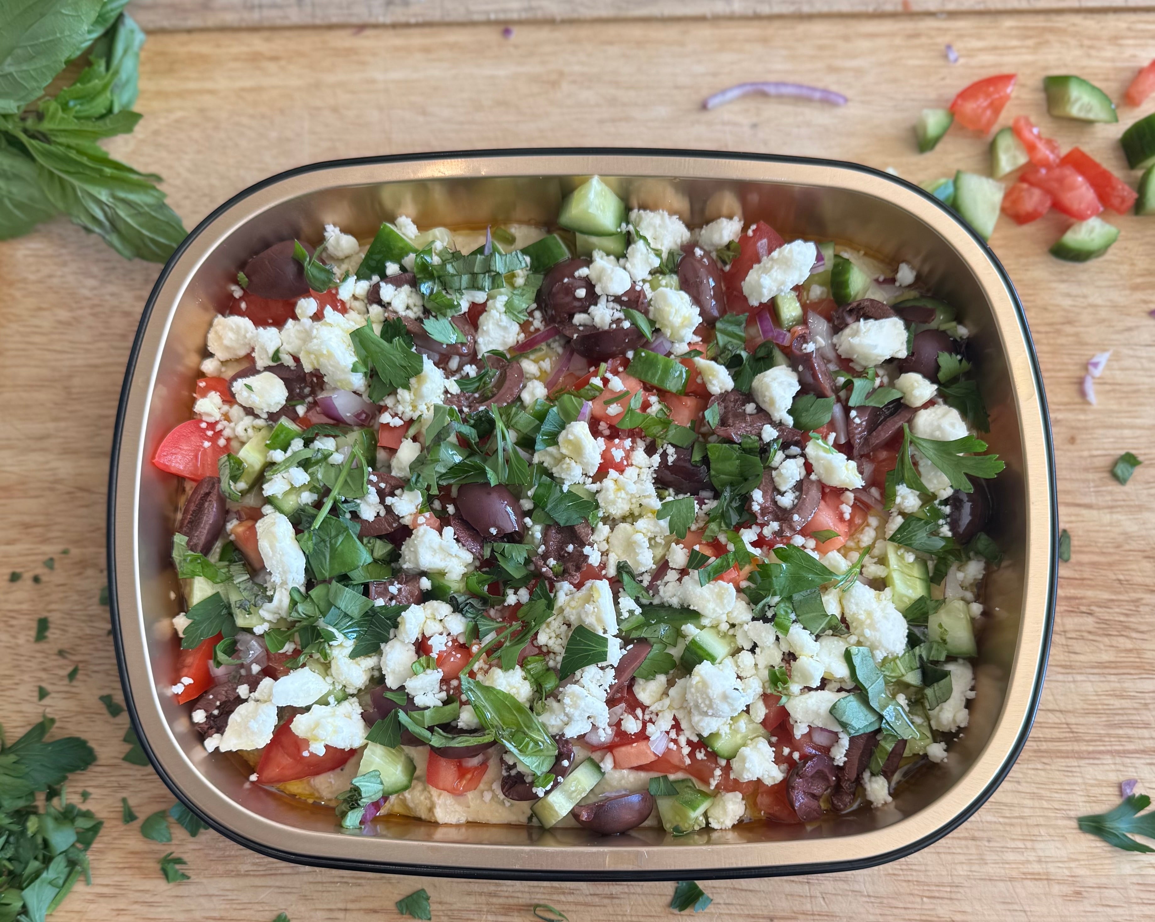 Mediterranean Layered Hummus