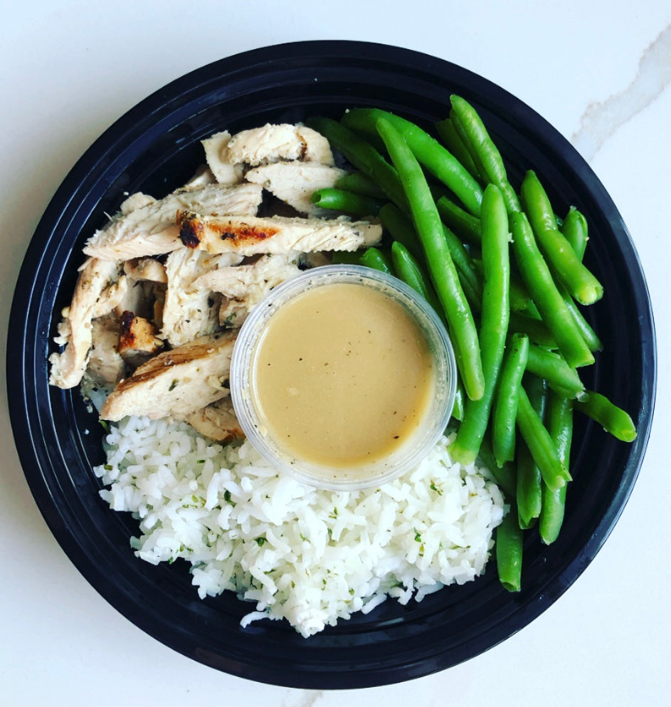 Garlic Tahini Chicken Bowl